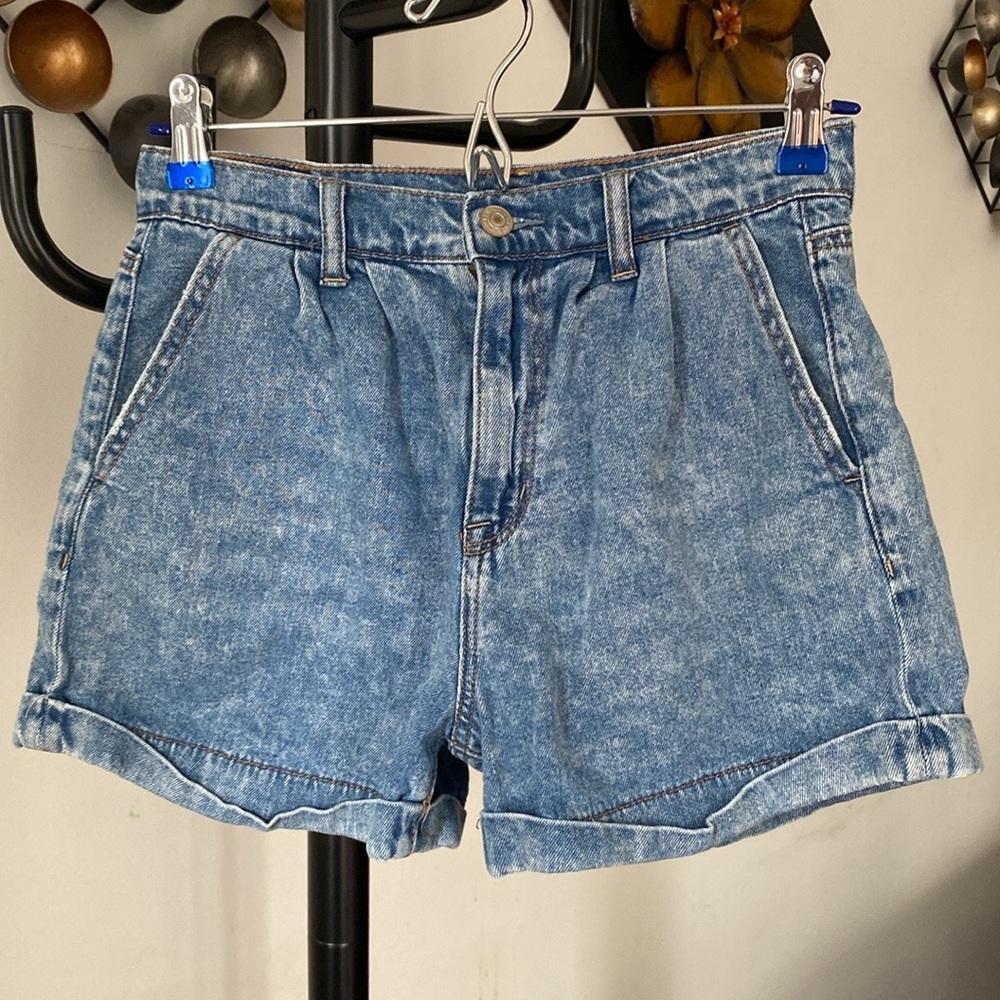 American Eagle High Waist Cuffed Hem Mom Shorts - Women's Size 2
